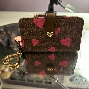 Juicy Couture heart print wallet